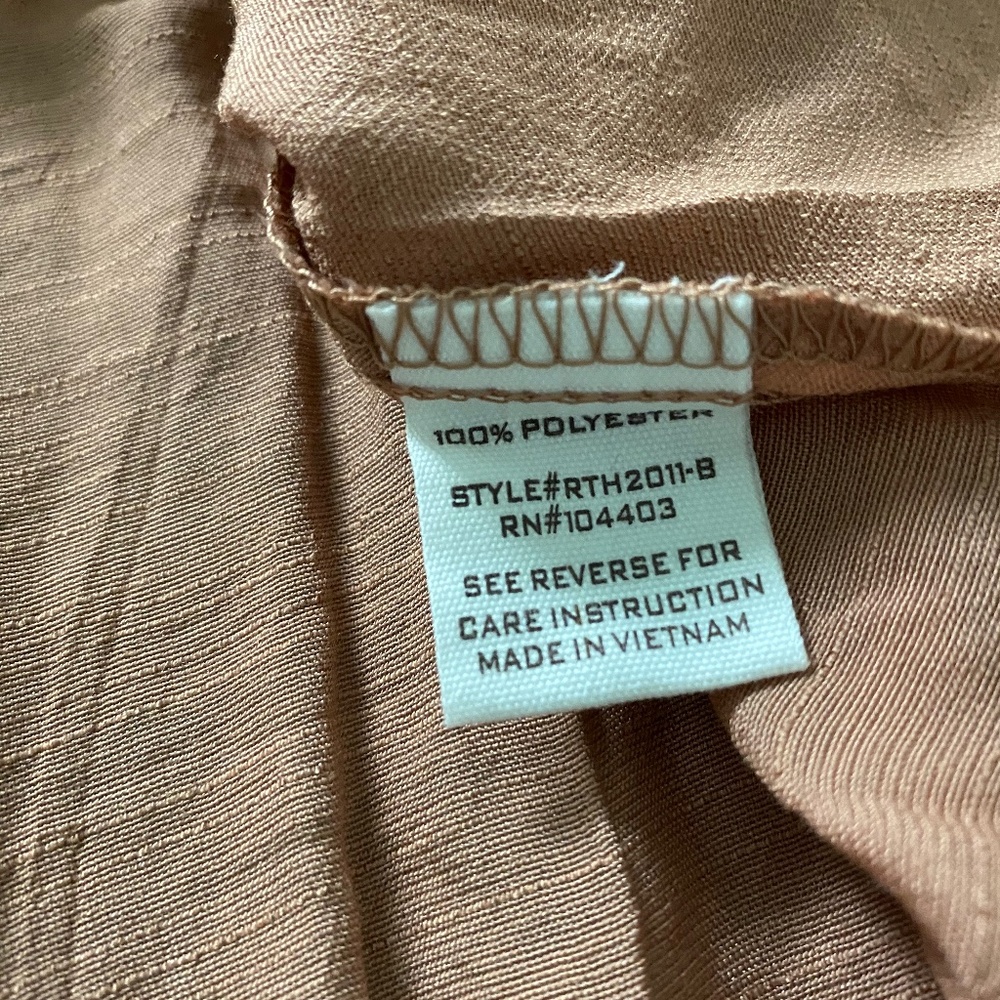 blu pepper Copper Blouse Gorgeous Sleeve Sz S - Picture 7 of 7